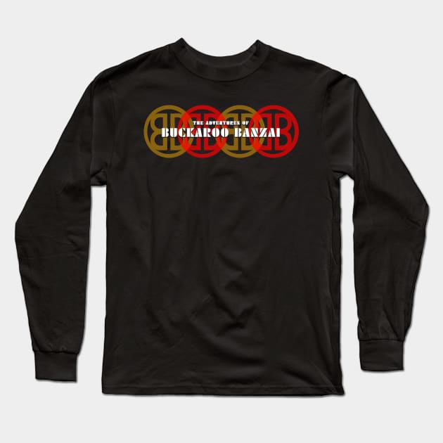 Buckaroo Banzai - Interlocking Logos Long Sleeve T-Shirt by BigOrangeShirtShop